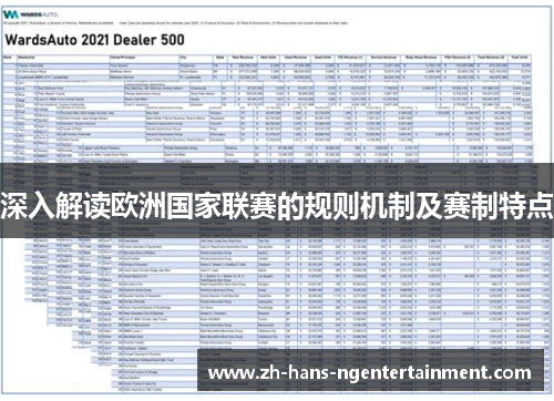 深入解读欧洲国家联赛的规则机制及赛制特点