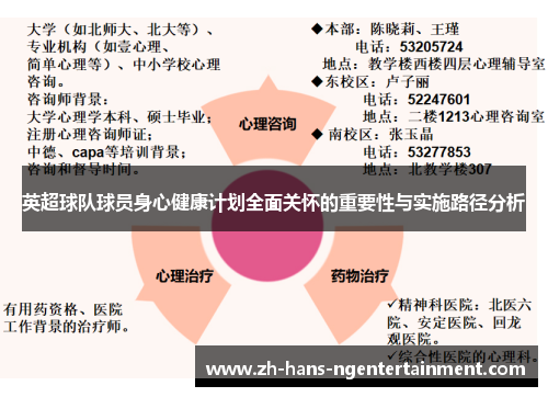 英超球队球员身心健康计划全面关怀的重要性与实施路径分析
